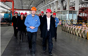 山东省东平县党政代表团来凯发k8电缆旅行考察