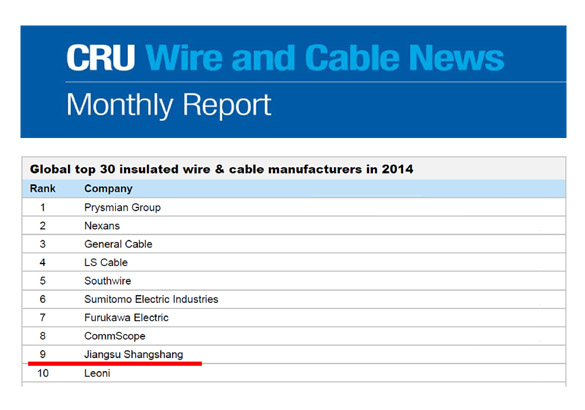 凯发k8电缆再次进入全球绝缘线缆制造商前十