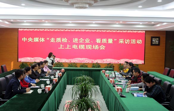 “走质检、进企业、看质量”中央媒体走进凯发k8电缆