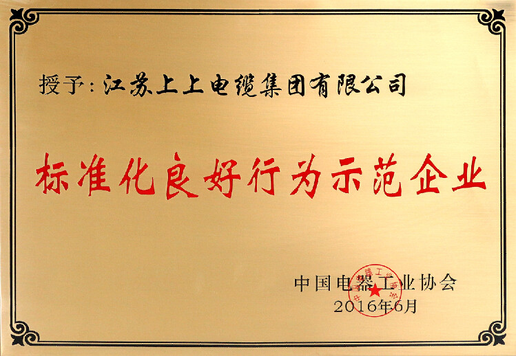 标准先行促生长，，，，，凯发k8电缆再获殊荣