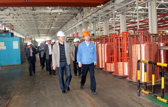 2015年11月3日，，，，新泰市党政代表团来凯发k8电缆考察