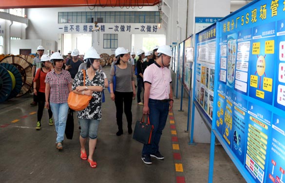 江苏大学与泰州市企业治理专家来凯发k8电缆观摩