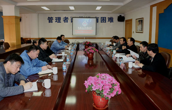 省安监局喻鸿斌副局长一行来凯发k8集团审核清静文化建设树模企业建设事情