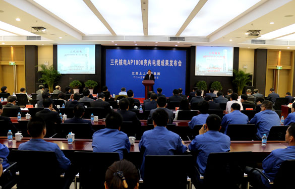 凯发k8三代核电AP1000壳内电缆效果宣布会乐成召开