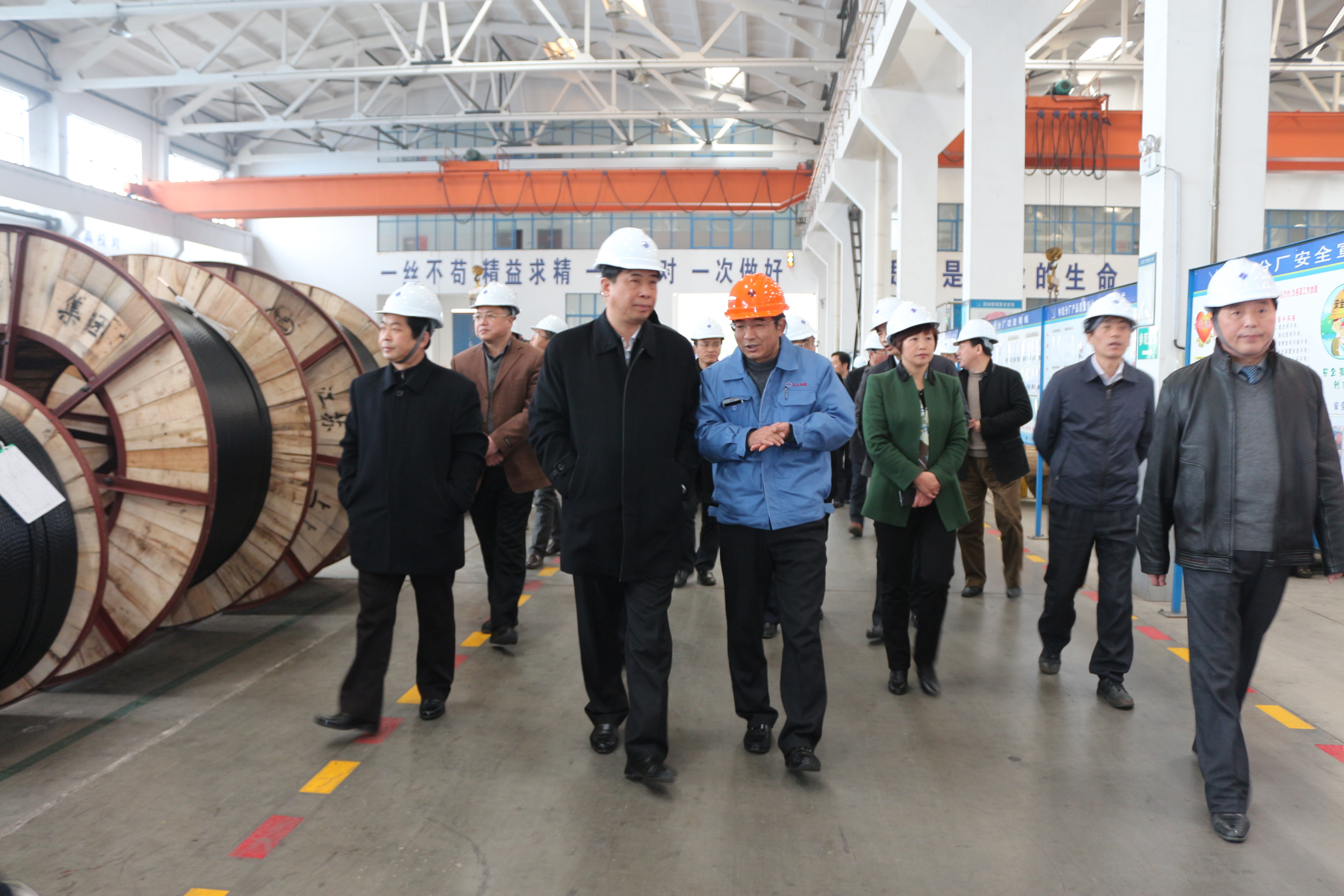 2015年3月11日，，，，安徽省和县党政代表团一行来凯发k8电缆考察