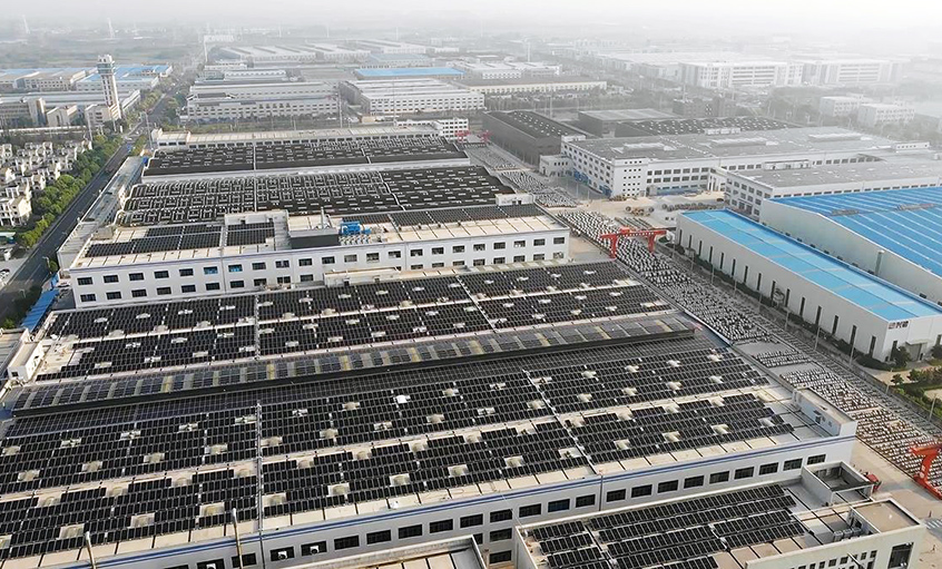 推进光伏发电，，，，，建设清洁家园 ——凯发k8电缆西二厂区屋面光伏并网发电