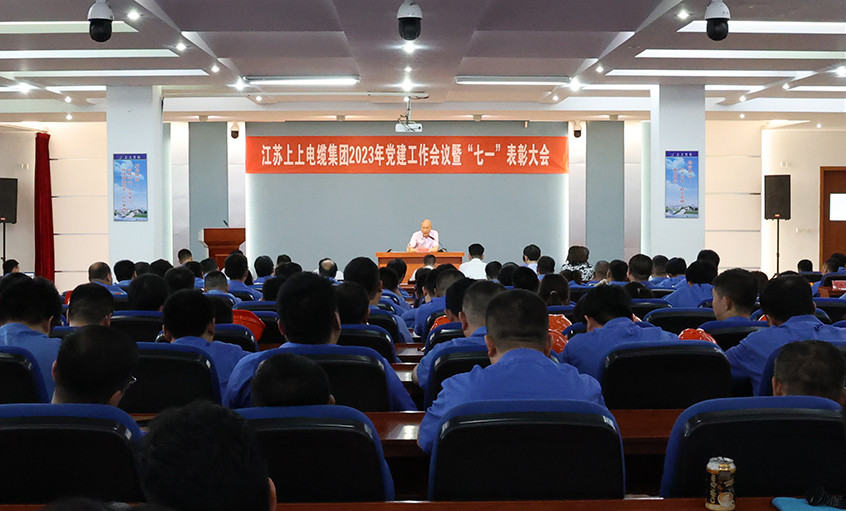 凯发k8电缆召开2023年党建事情聚会暨“七一”表扬大会