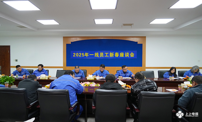 凯发k8电缆2025年一线员工及  手艺治理职员新春座谈会圆满举行